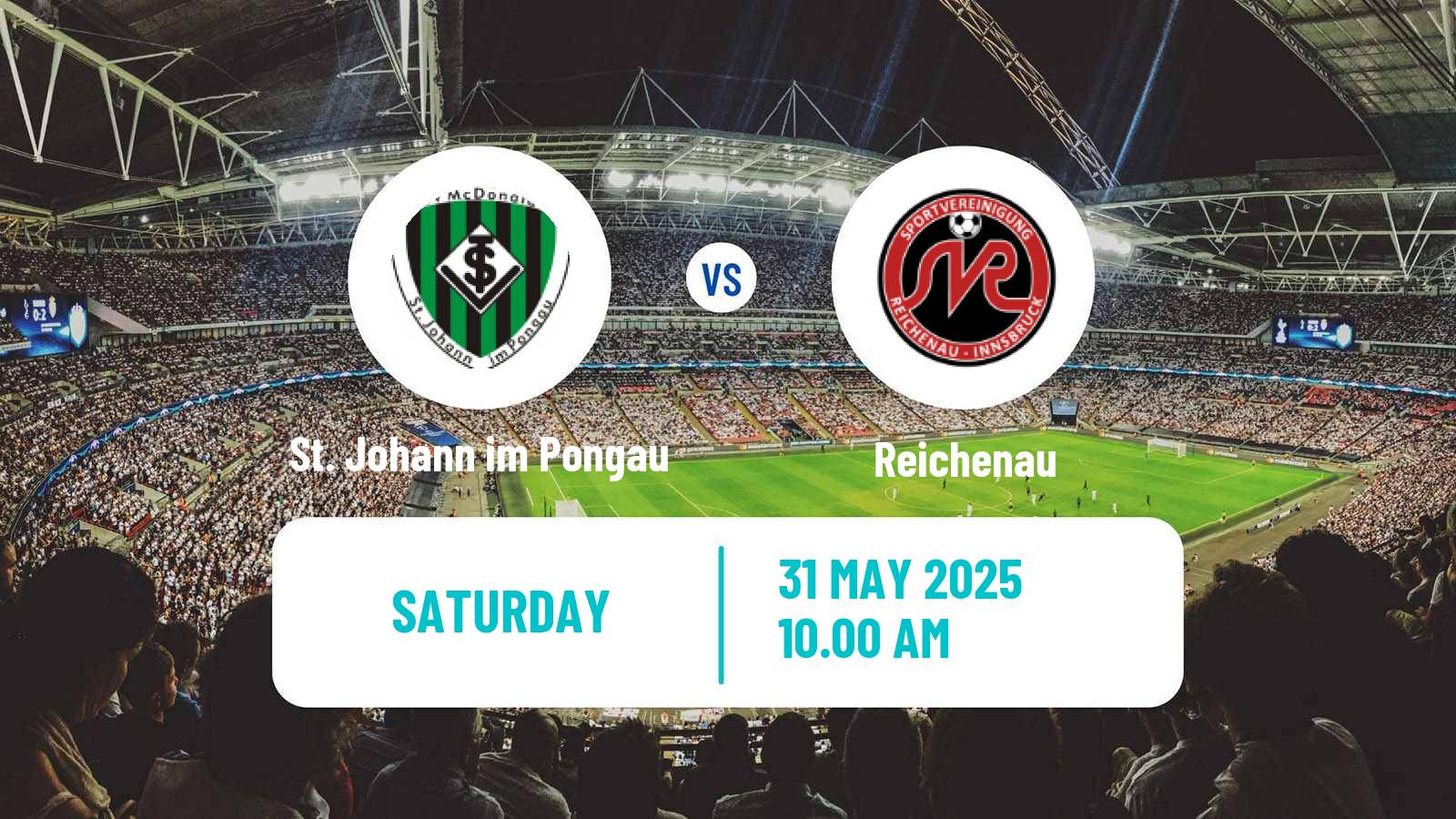 Soccer Austrian Regionalliga West St. Johann im Pongau - Reichenau