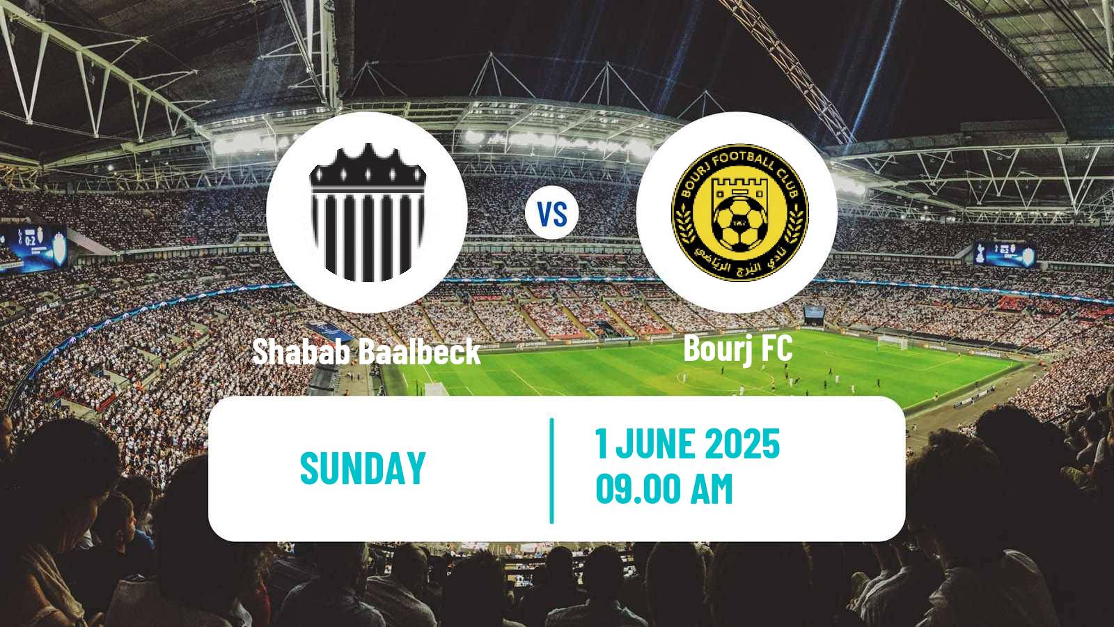 Soccer Lebanese Premier League Shabab Baalbeck - Bourj