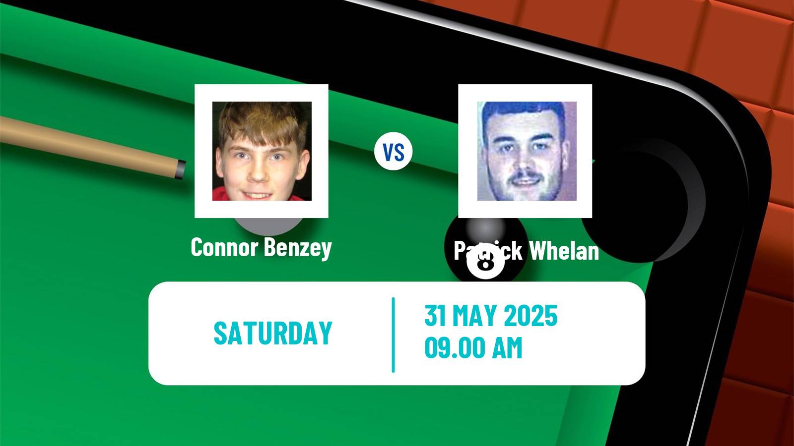 Snooker Qualifying School 2 Connor Benzey - Patrick Whelan