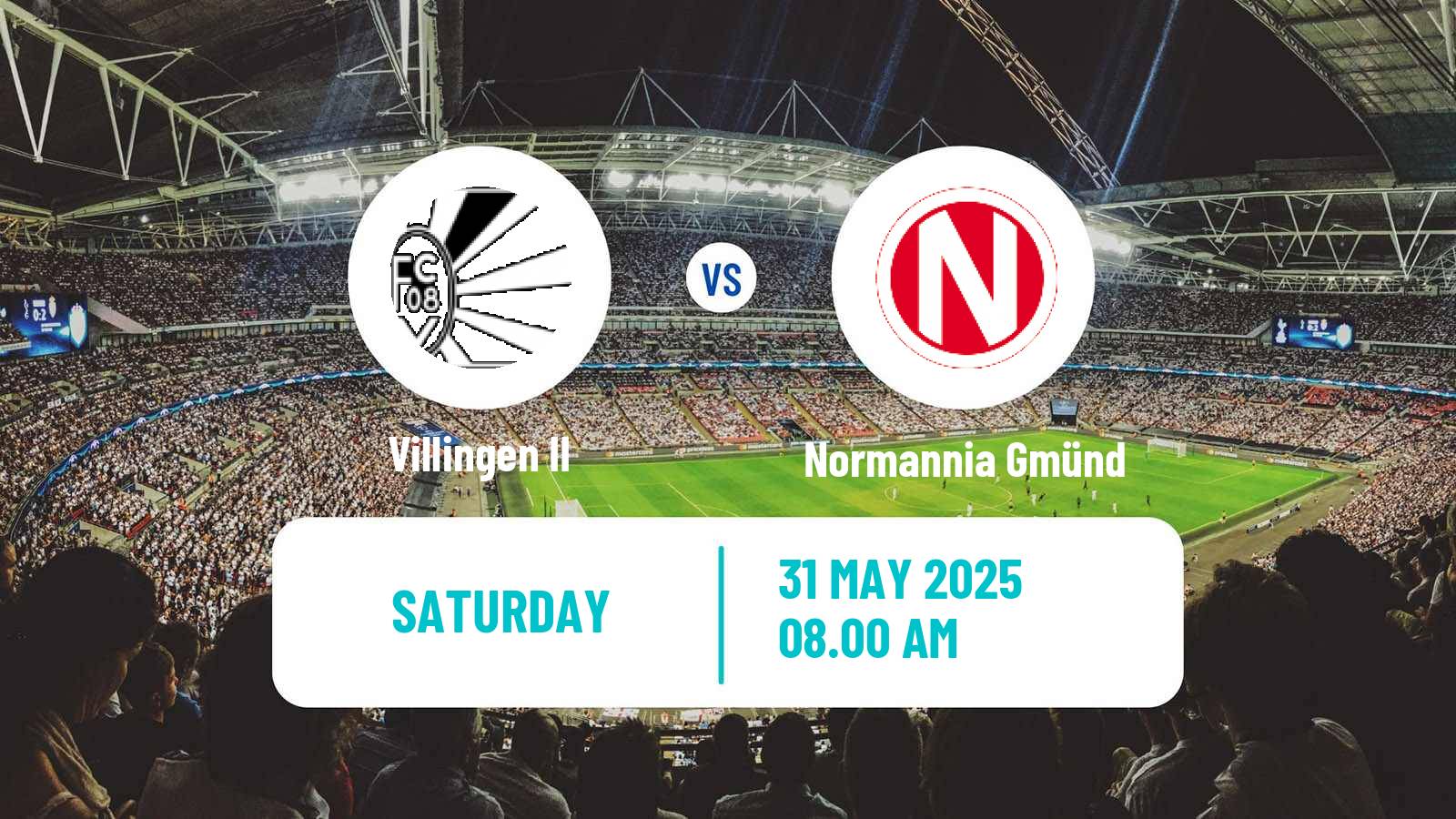 Soccer German Oberliga Baden-Württemberg Villingen II - Normannia Gmünd