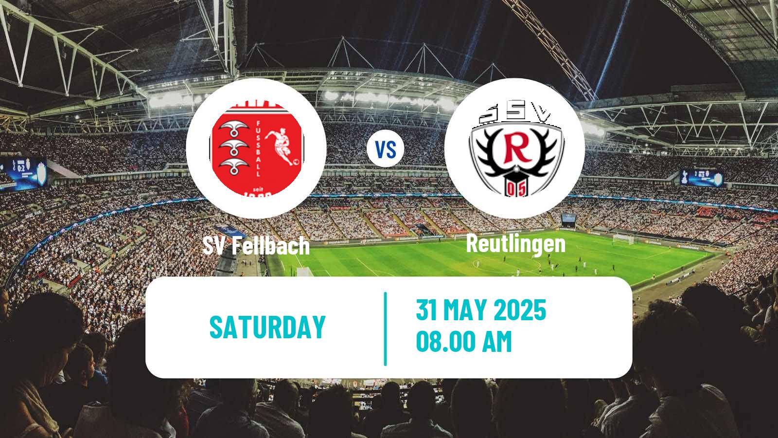 Soccer German Oberliga Baden-Württemberg Fellbach - Reutlingen