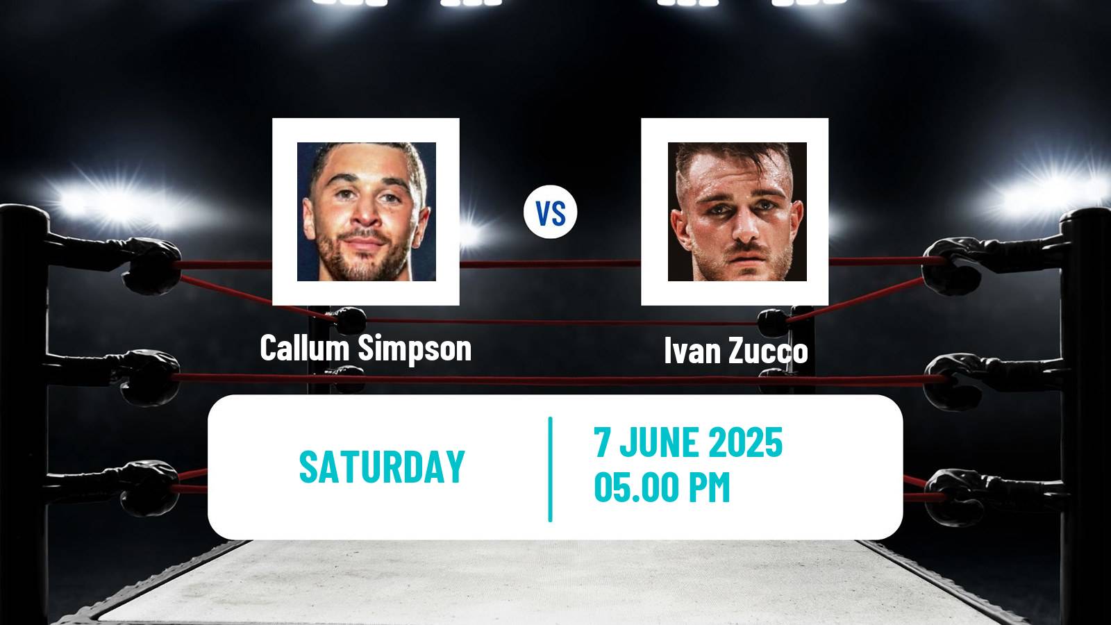 Boxing Super Middleweight EBU European Title Men Callum Simpson - Ivan Zucco