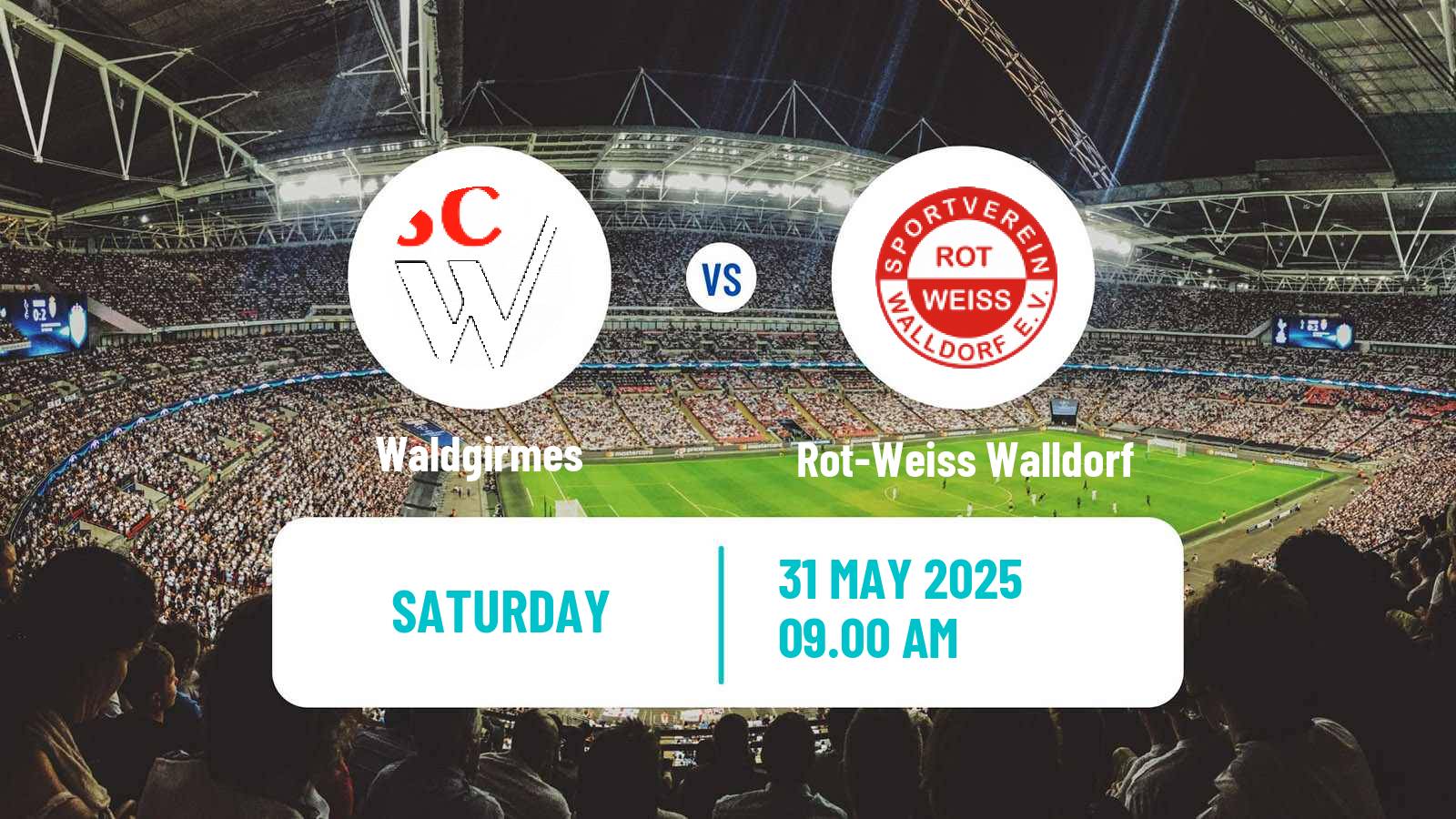 Soccer German Oberliga Hessen Waldgirmes - Rot-Weiss Walldorf