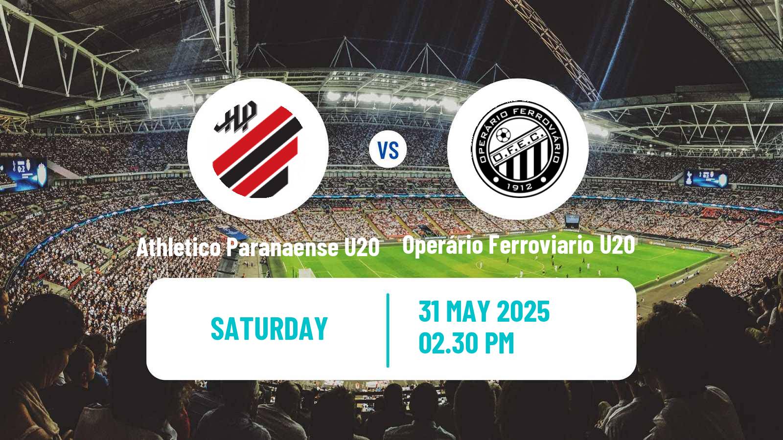 Soccer Brazilian Paranaense U20 Athletico Paranaense U20 - Operário Ferroviario U20