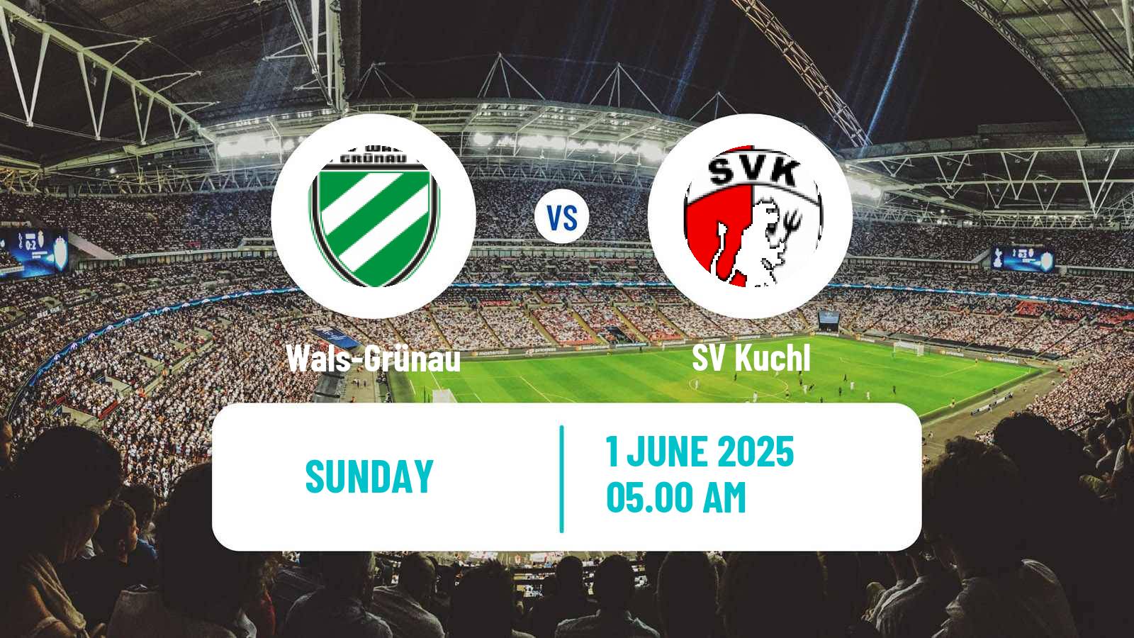 Soccer Austrian Regionalliga West Wals-Grünau - Kuchl