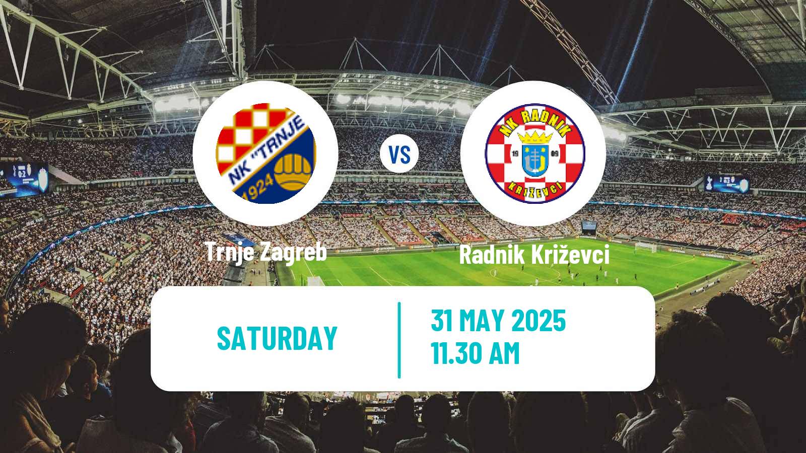 Soccer Croatian Druga NL Trnje Zagreb - Radnik Križevci