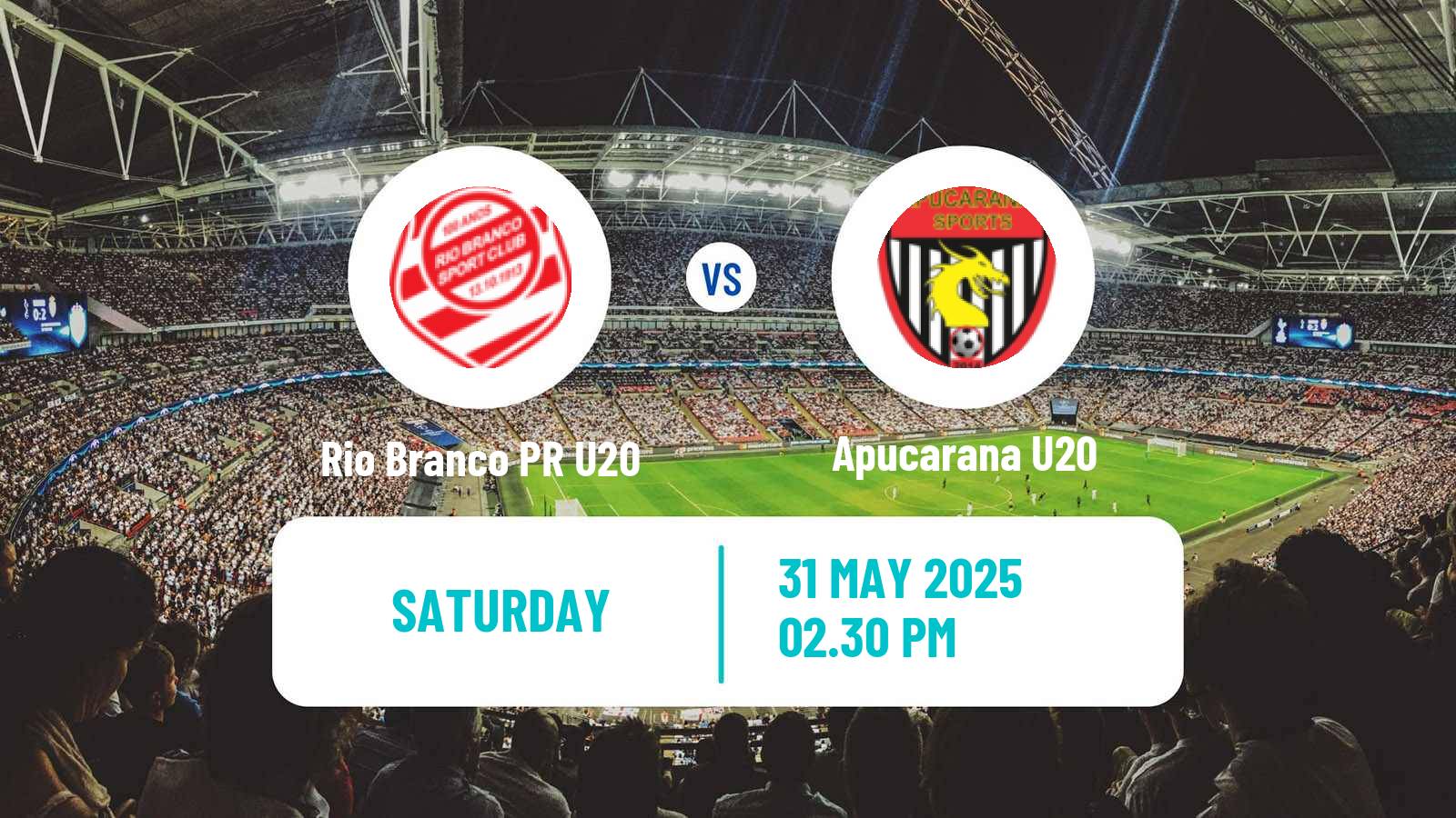 Soccer Brazilian Paranaense U20 Rio Branco PR U20 - Apucarana U20