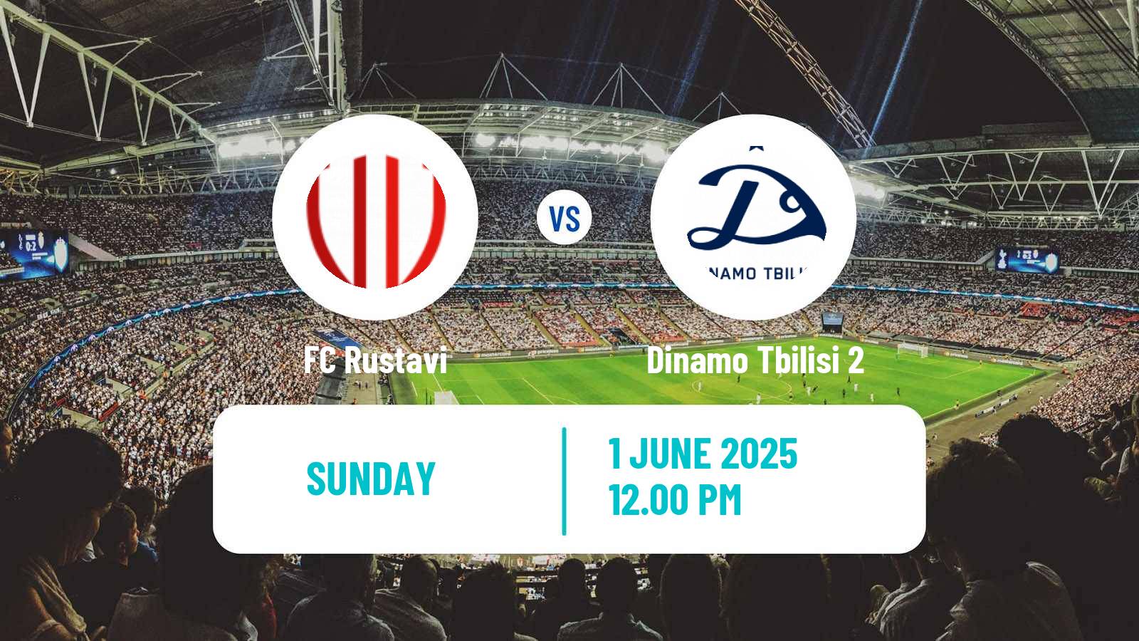 Soccer Georgian Erovnuli Liga 2 Rustavi - Dinamo Tbilisi 2