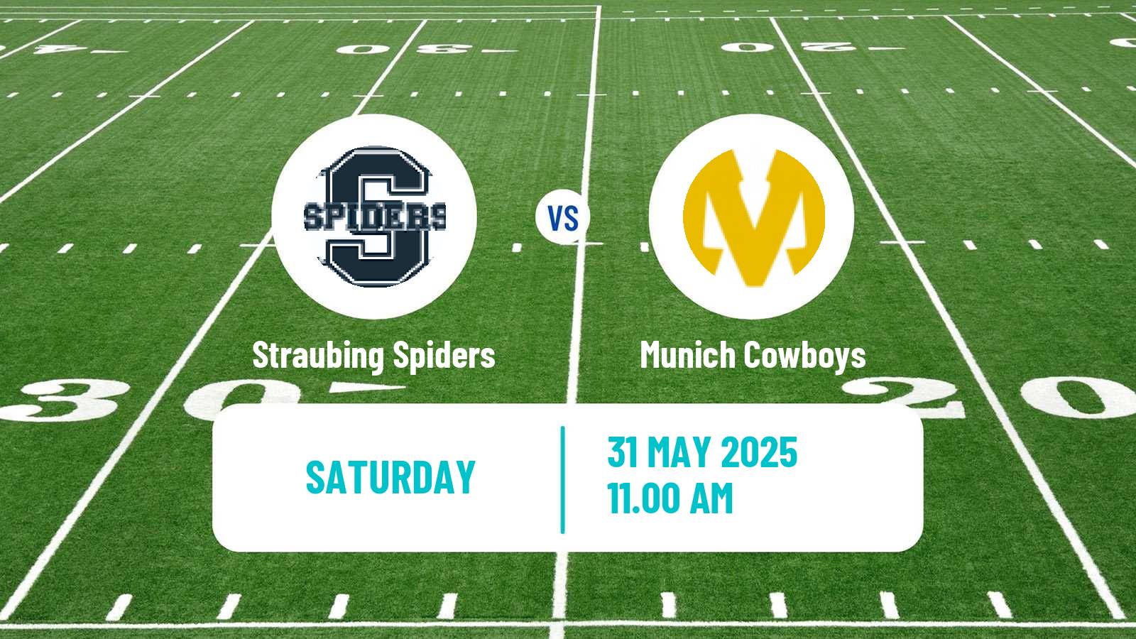 American football German GFL Straubing Spiders - Munich Cowboys