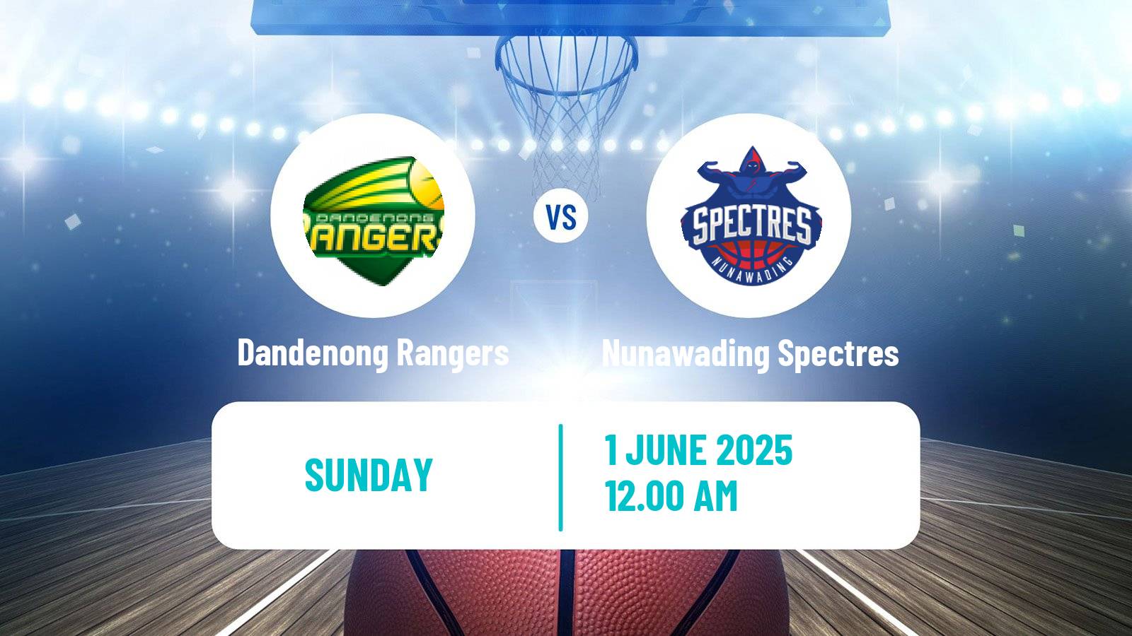 Basketball Australian NBL1 South Dandenong Rangers - Nunawading Spectres