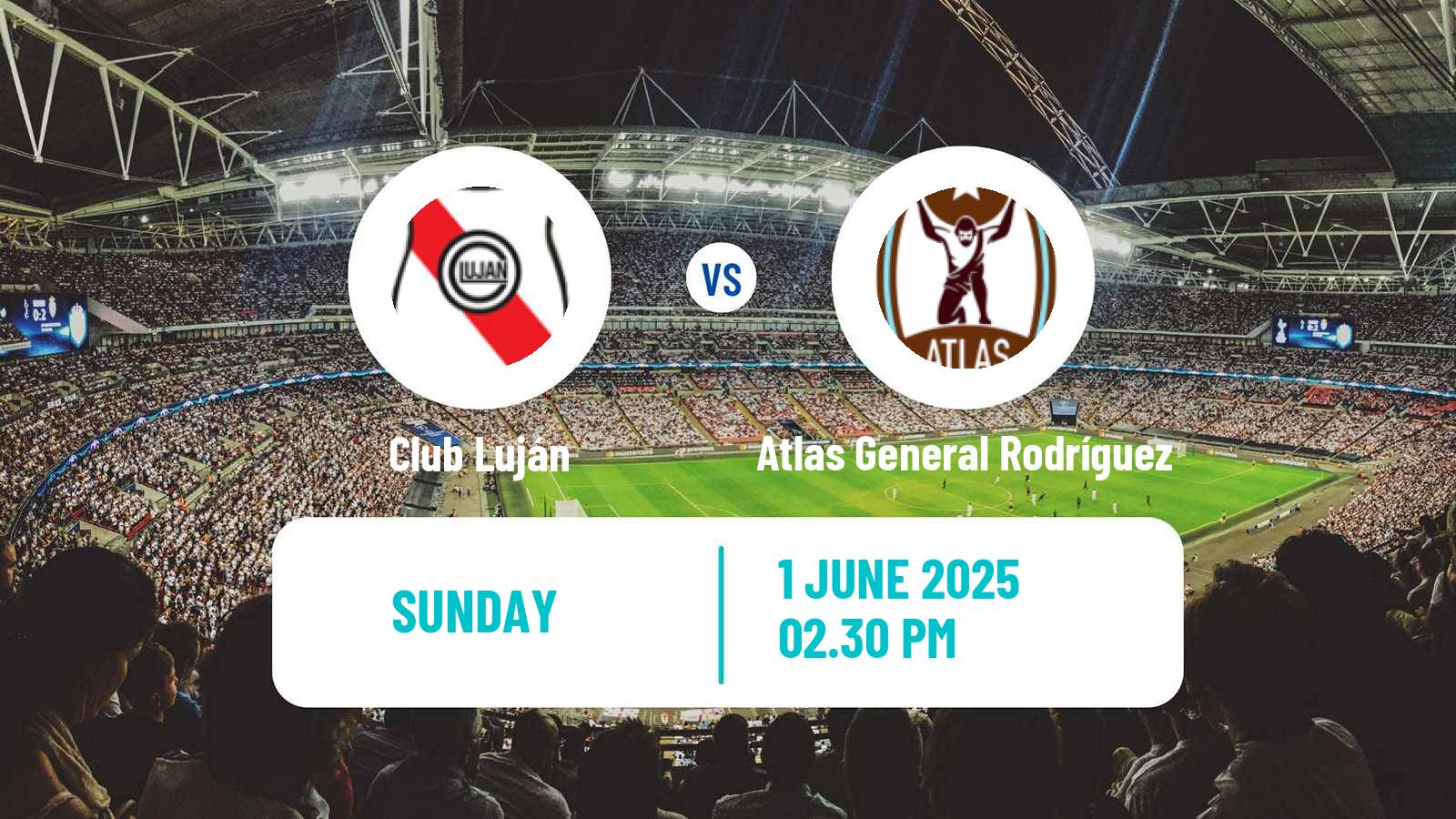 Soccer Argentinian Primera C Club Luján - Atlas General Rodríguez