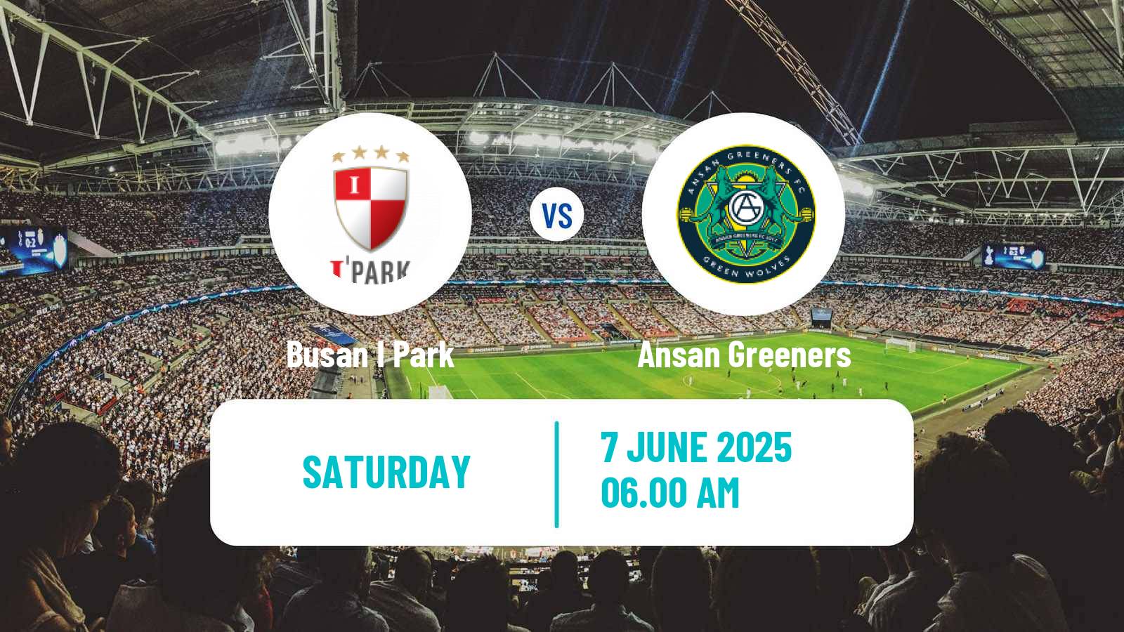 Soccer South Korean K-League 2 Busan I Park - Ansan Greeners