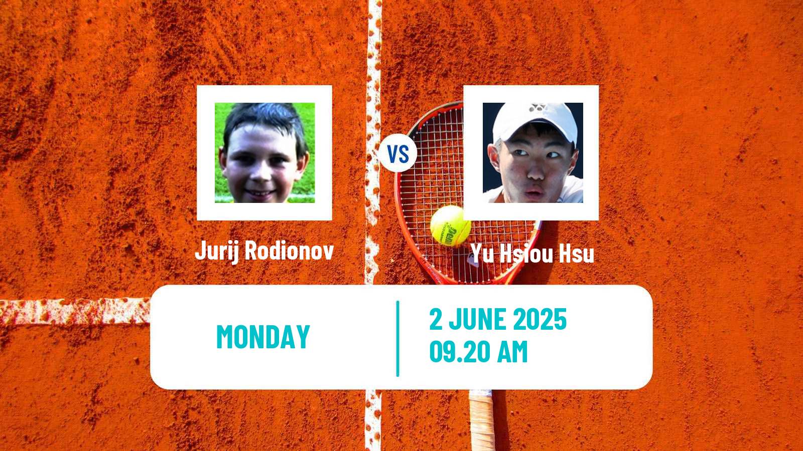 Tennis Prostejov Challenger Men Jurij Rodionov - Yu Hsiou Hsu
