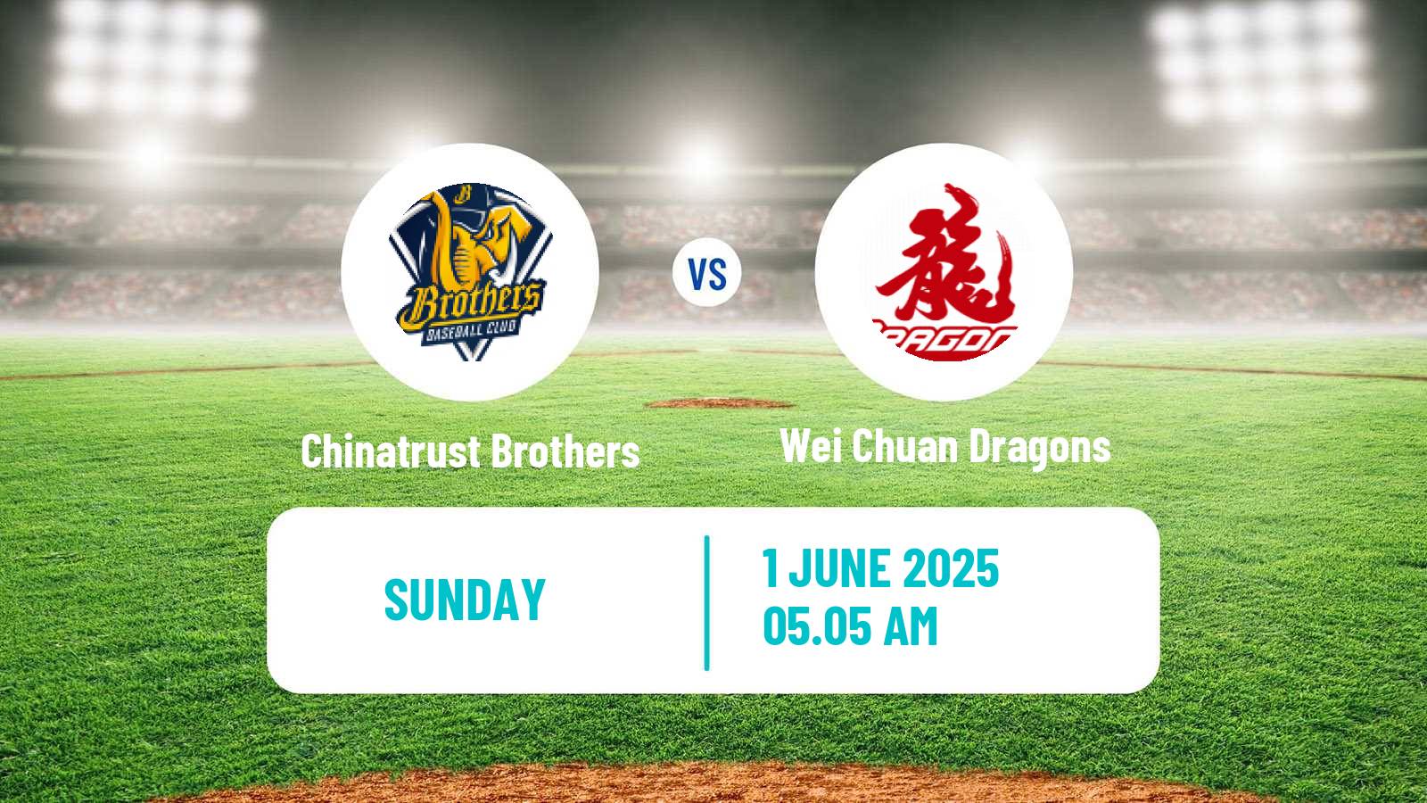 Baseball Taiwan CPBL Chinatrust Brothers - Wei Chuan Dragons