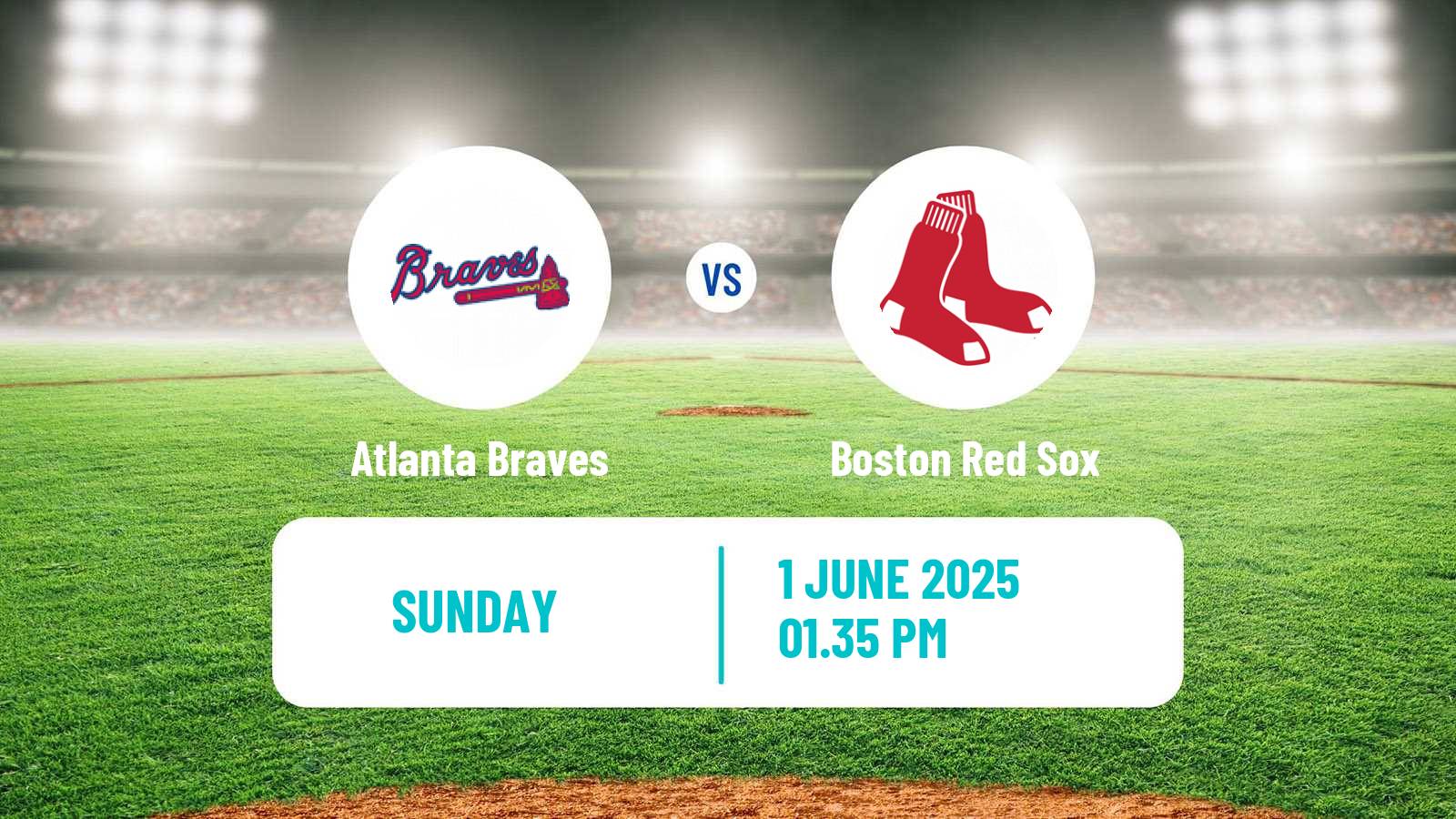 Baseball MLB Atlanta Braves - Boston Red Sox