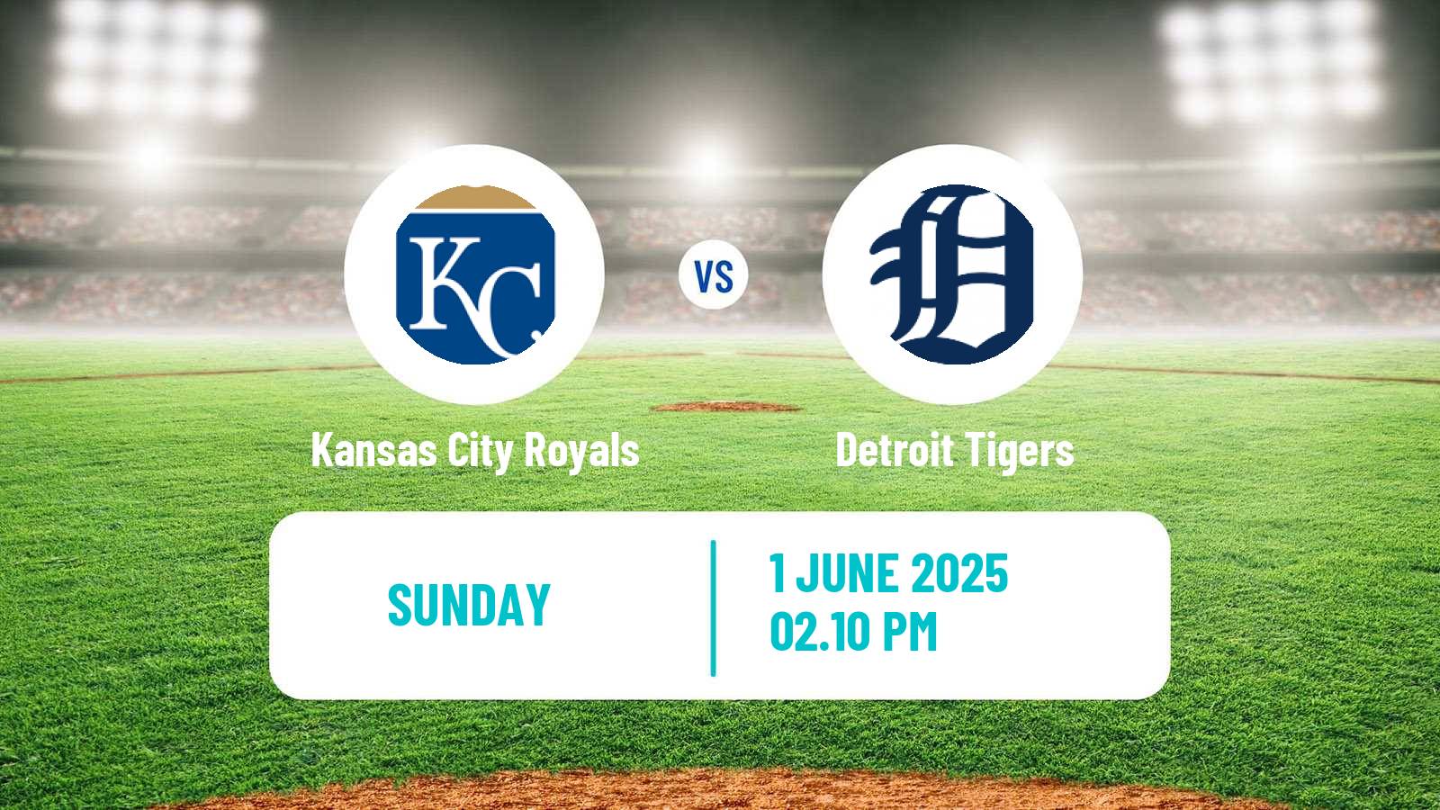 Baseball MLB Kansas City Royals - Detroit Tigers