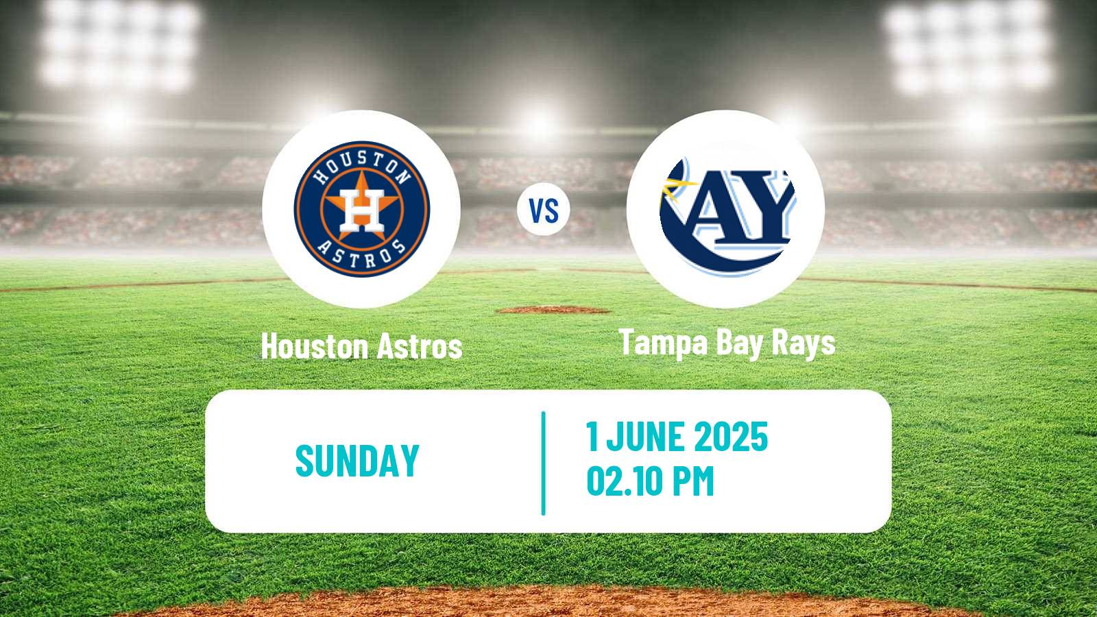 Baseball MLB Houston Astros - Tampa Bay Rays