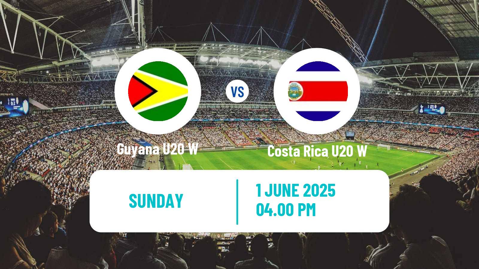 Soccer CONCACAF Championship U20 Women Guyana U20 W - Costa Rica U20 W