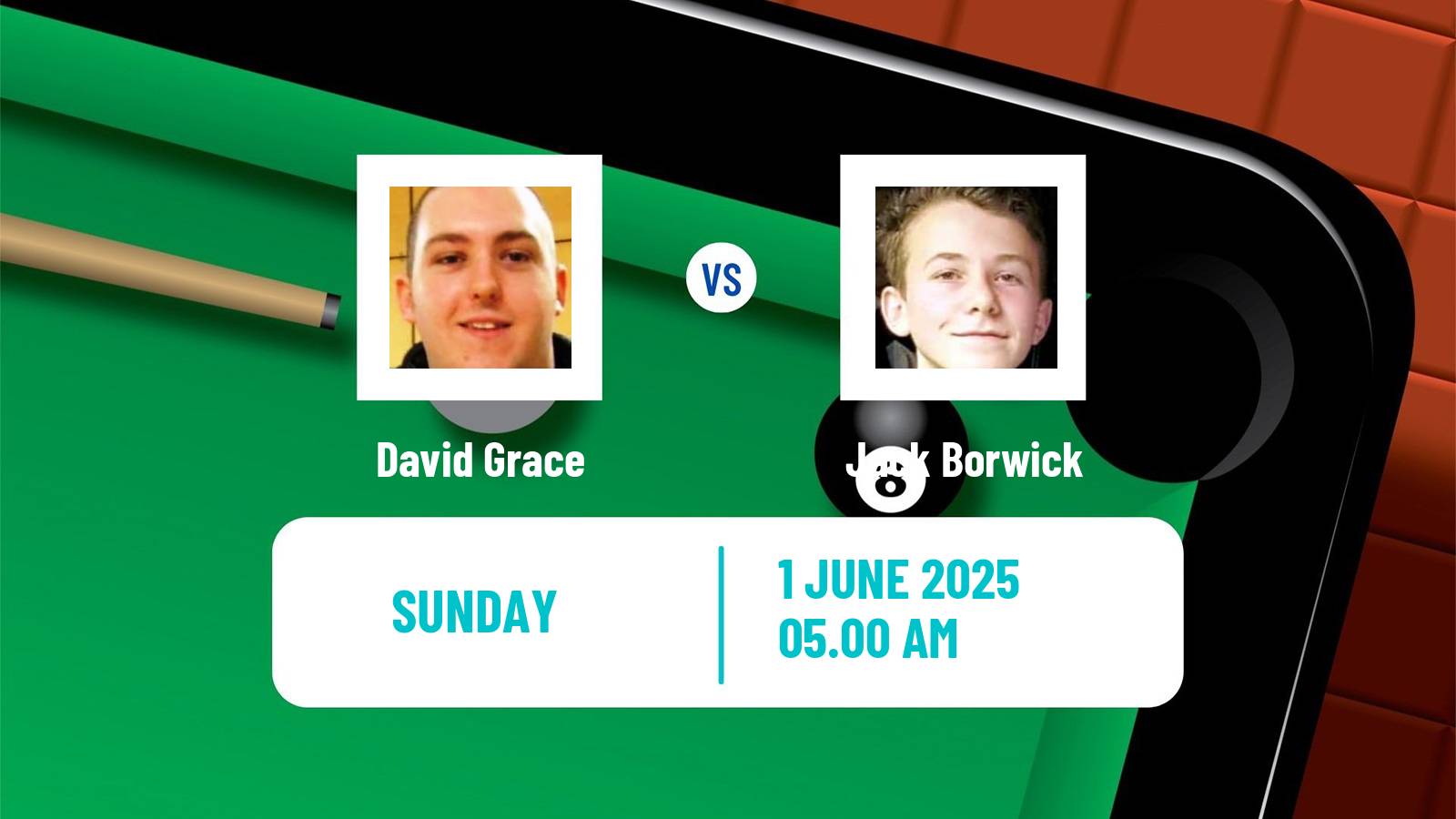 Snooker Qualifying School 2 David Grace - Jack Borwick