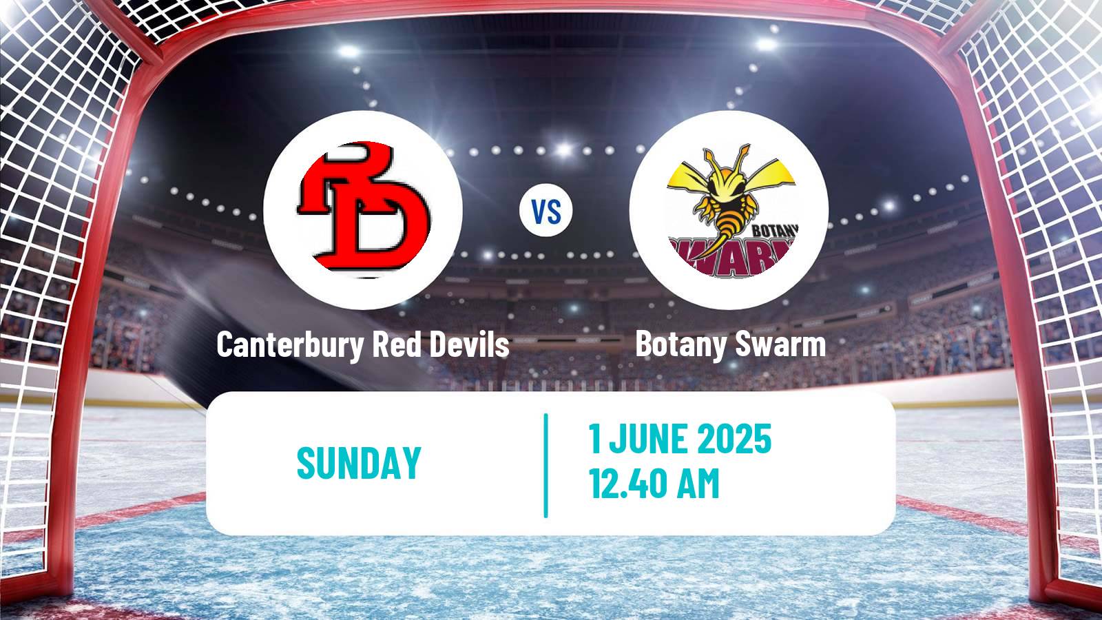 Hockey New Zealand NZIHL Canterbury Red Devils - Botany Swarm