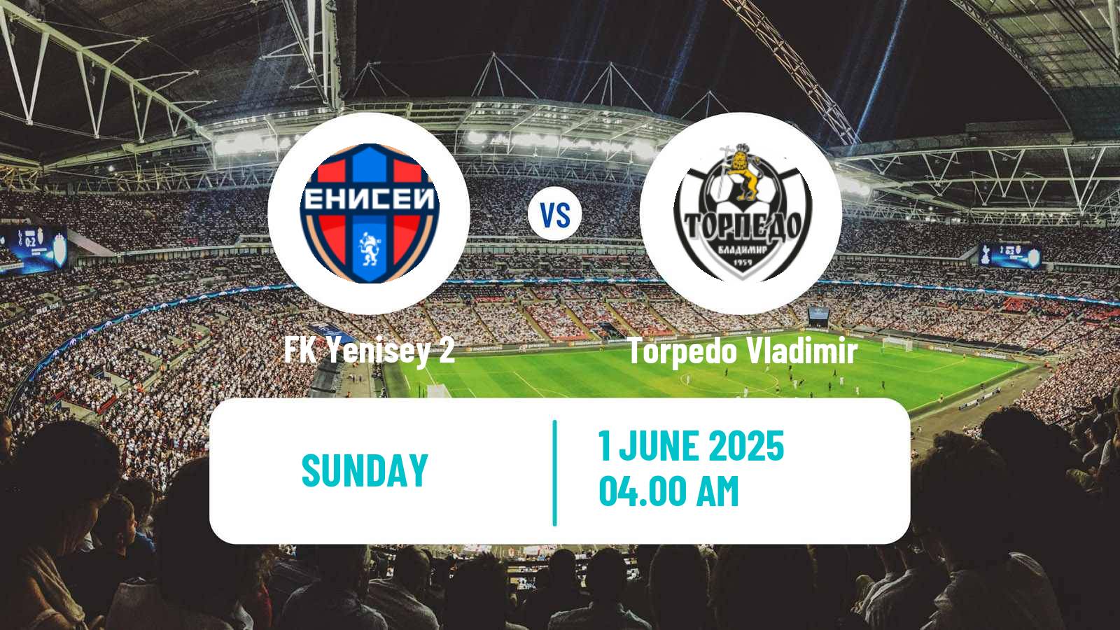 Soccer FNL 2 Division B Group 2 Yenisey 2 - Torpedo Vladimir