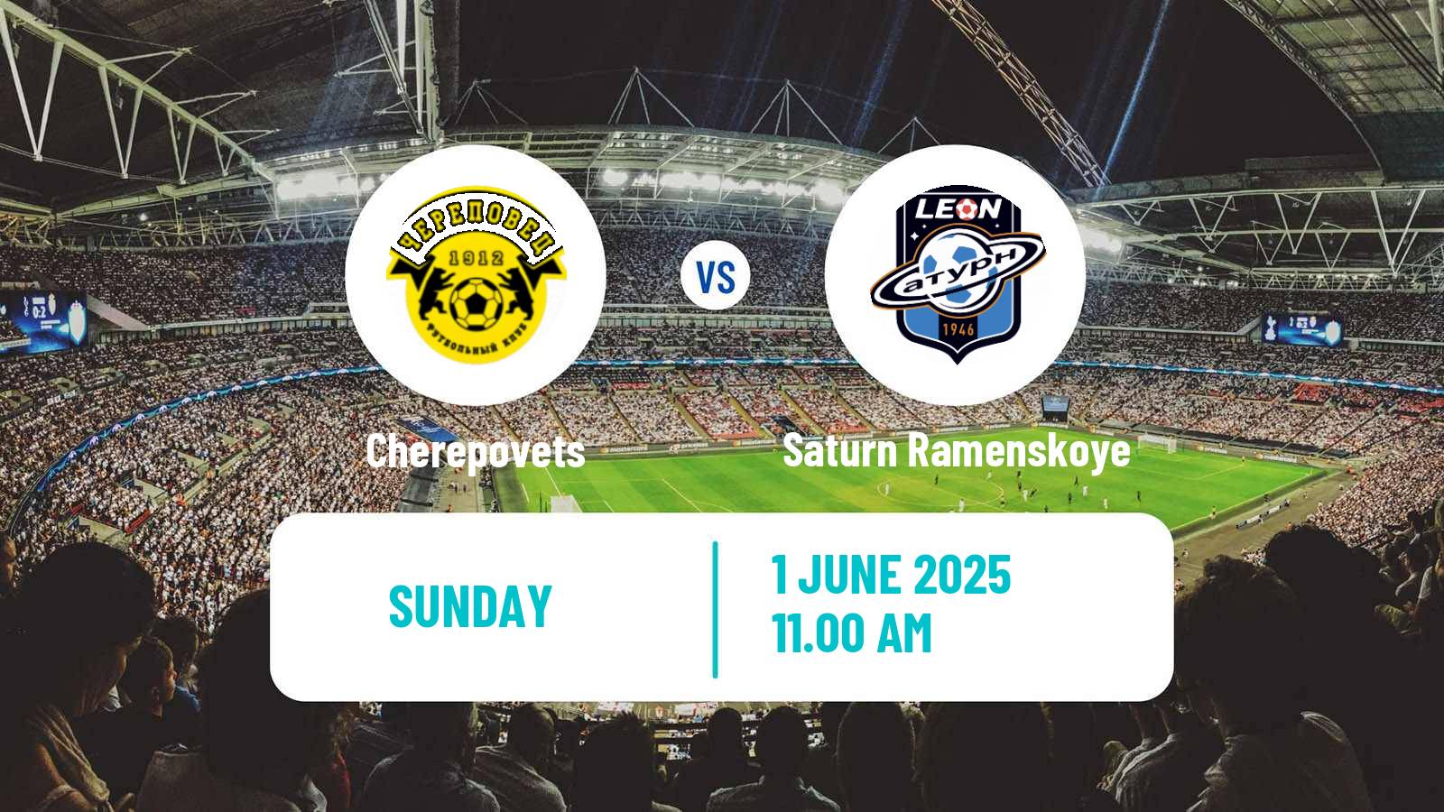 Soccer FNL 2 Division B Group 2 Cherepovets - Saturn Ramenskoye