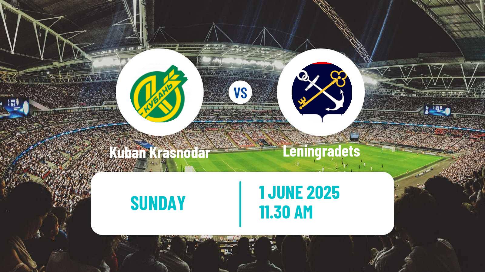 Soccer Russian FNL 2 Division A Gold Kuban Krasnodar - Leningradets