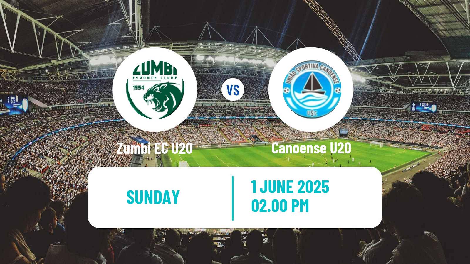 Soccer Brazilian Alagoano U20 Zumbi U20 - Canoense U20