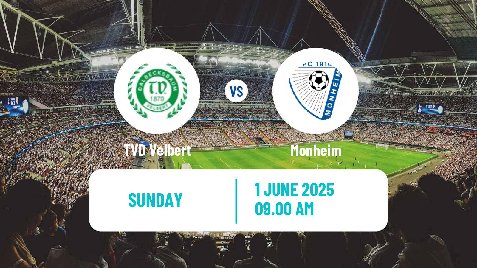 Soccer German Oberliga Niederrhein TVD Velbert - Monheim