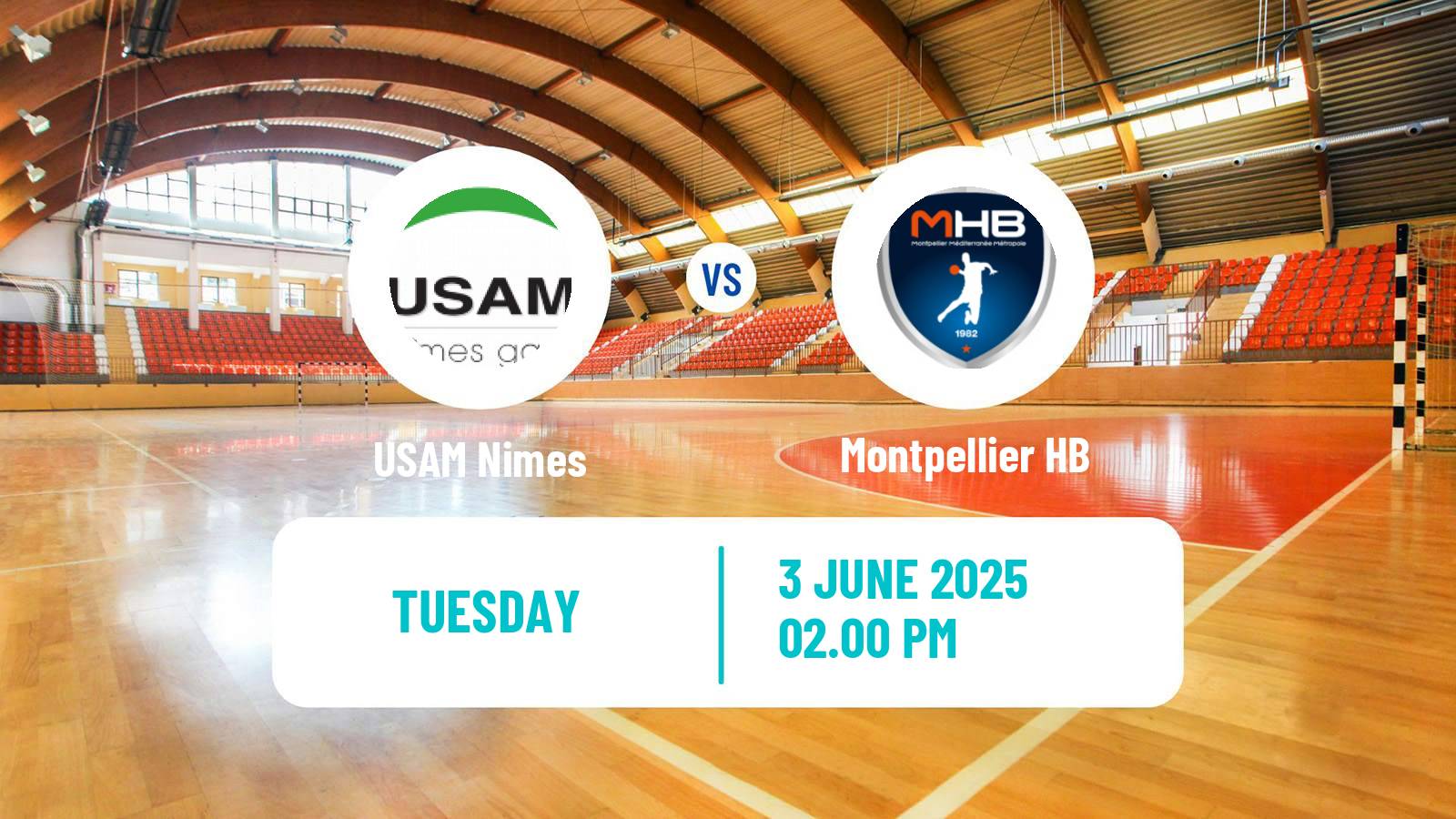 Handball French Starligue Handball USAM Nimes - Montpellier HB