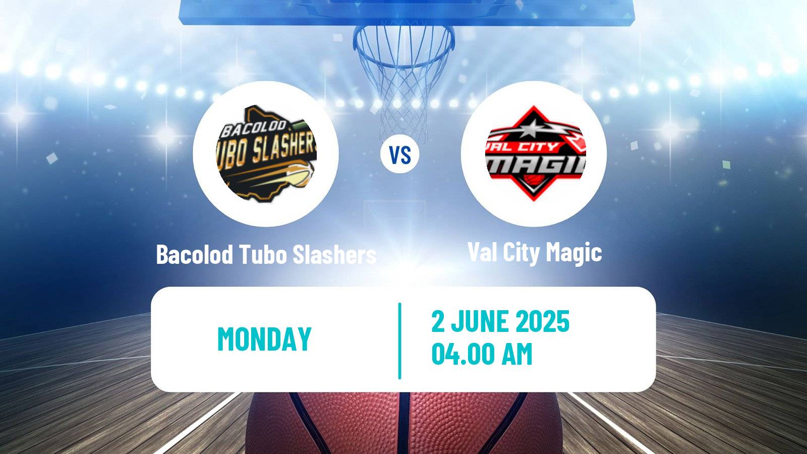 Basketball Philippines MBPL  Bacolod Tubo Slashers - Val City Magic