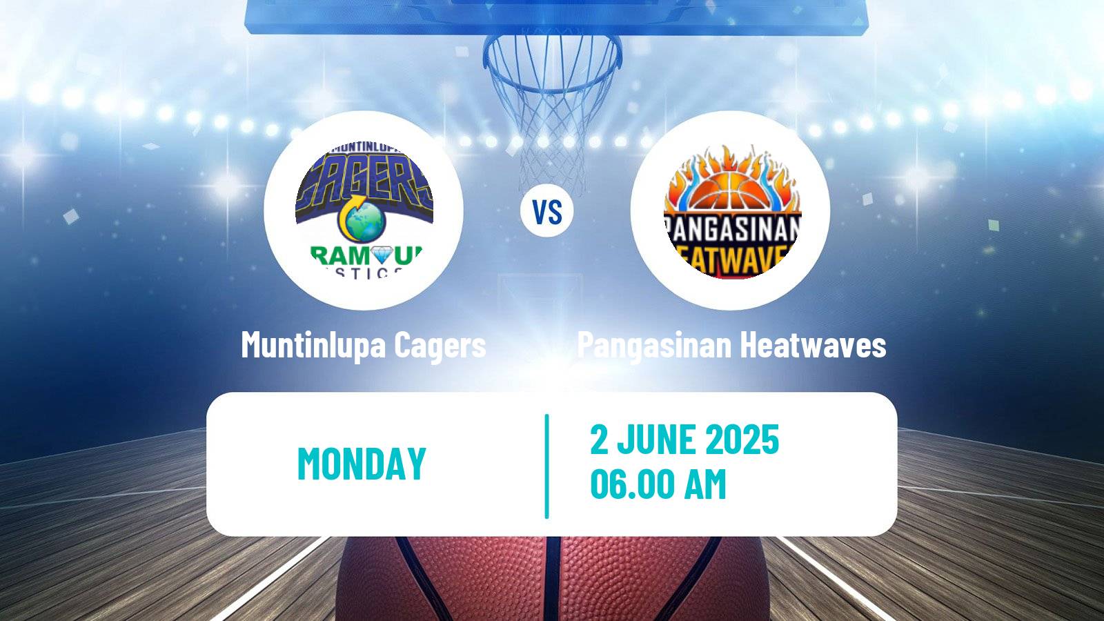Basketball Philippines MBPL  Muntinlupa Cagers - Pangasinan Heatwaves