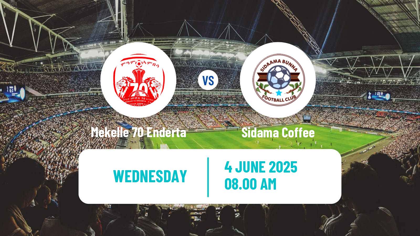 Soccer Ethiopian Premier League Mekelle 70 Enderta - Sidama Coffee