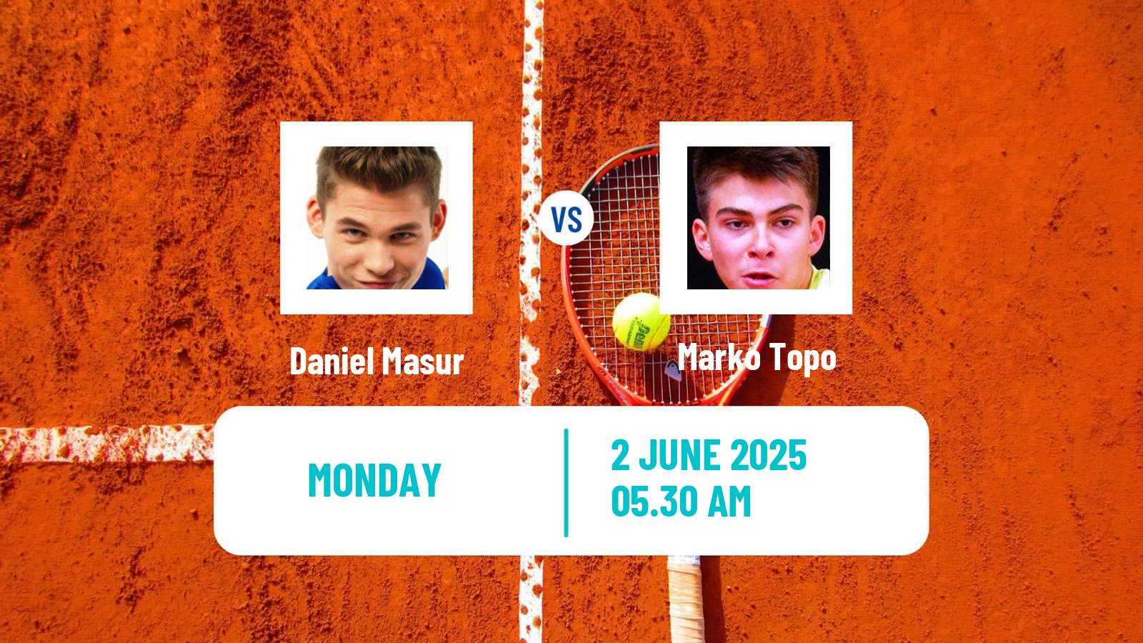 Tennis Heilbronn Challenger Men Daniel Masur - Marko Topo