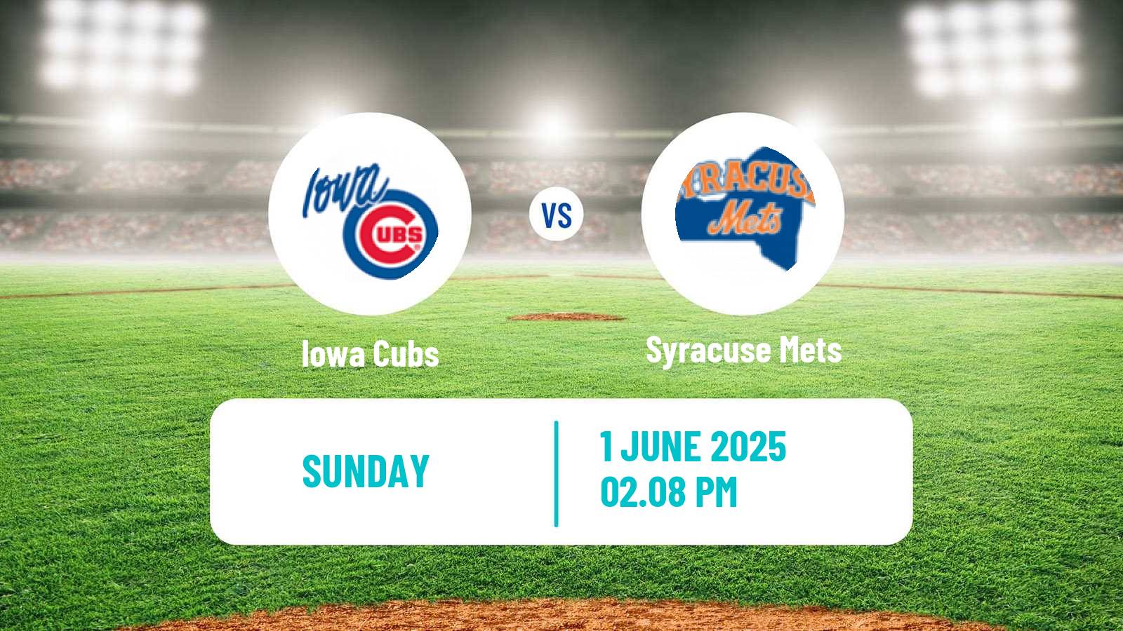 Baseball IL Iowa Cubs - Syracuse Mets