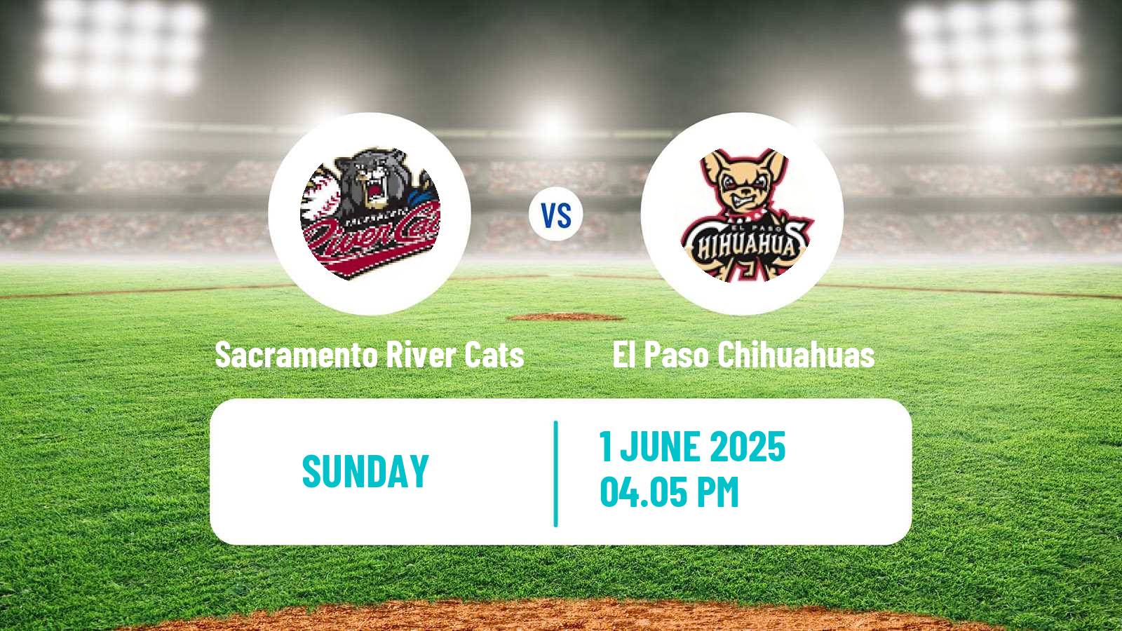 Baseball PCL Sacramento River Cats - El Paso Chihuahuas