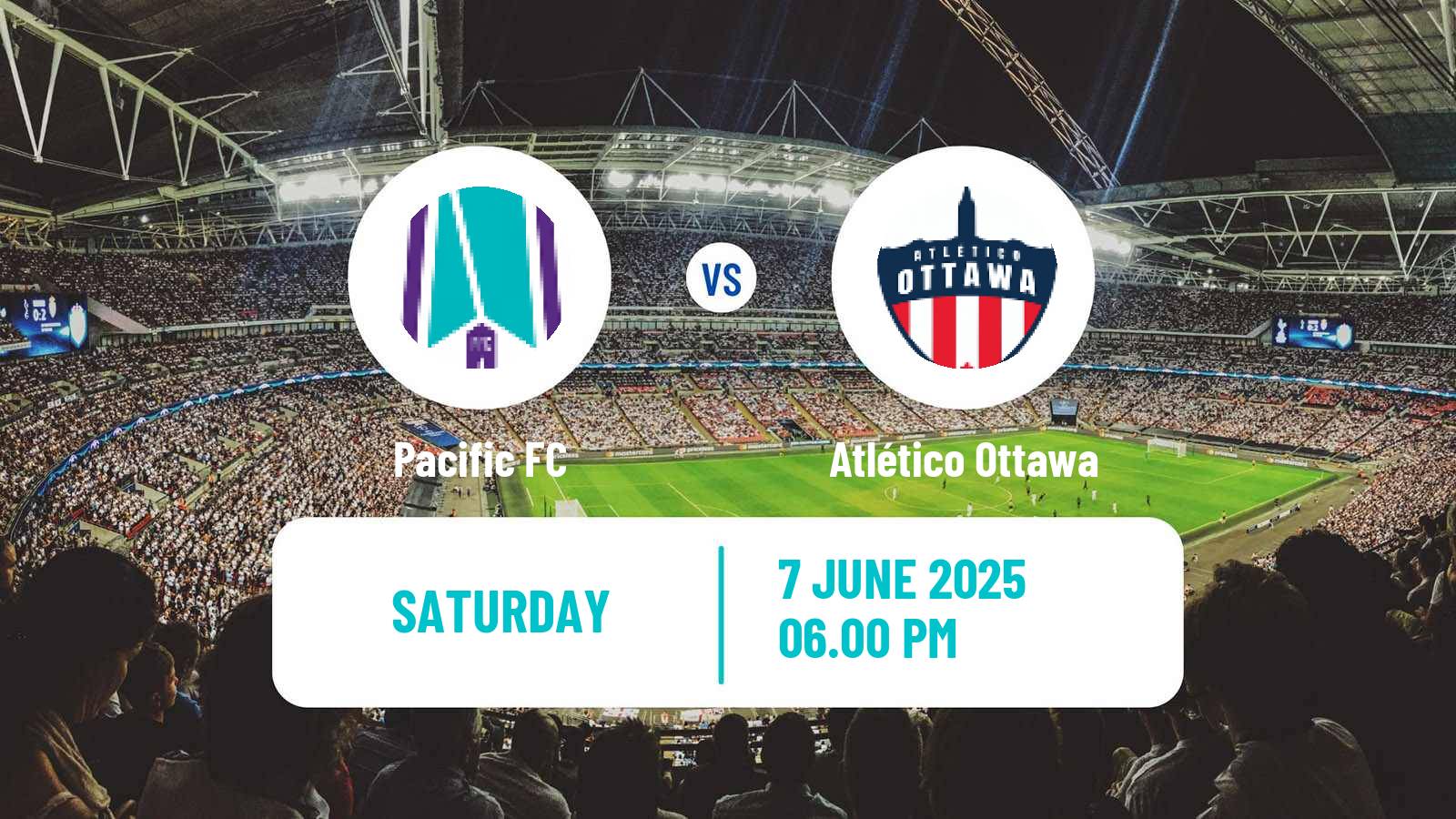 Soccer Canadian Premier League Pacific FC - Atlético Ottawa