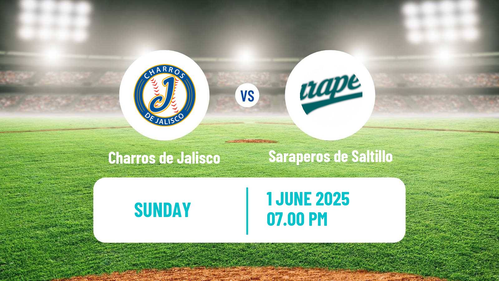 Baseball LMB Charros de Jalisco - Saraperos de Saltillo