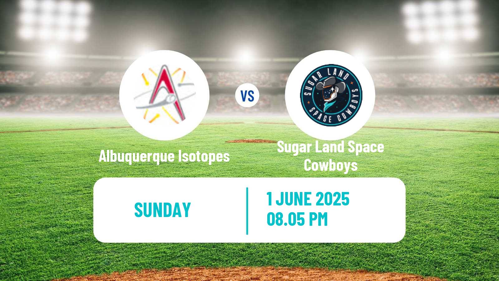 Baseball PCL Albuquerque Isotopes - Sugar Land Space Cowboys