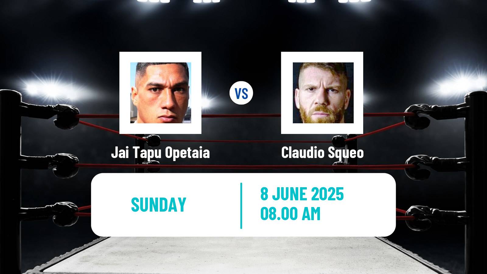 Boxing Cruiserweight IBF Title Men Jai Tapu Opetaia - Claudio Squeo