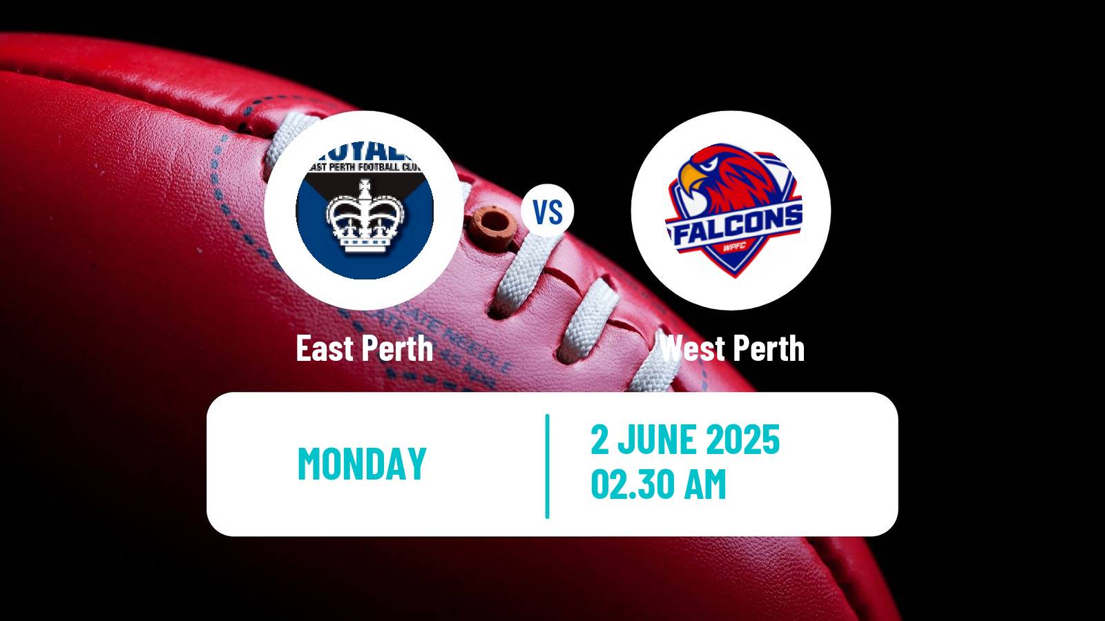 Aussie rules WAFL East Perth - West Perth