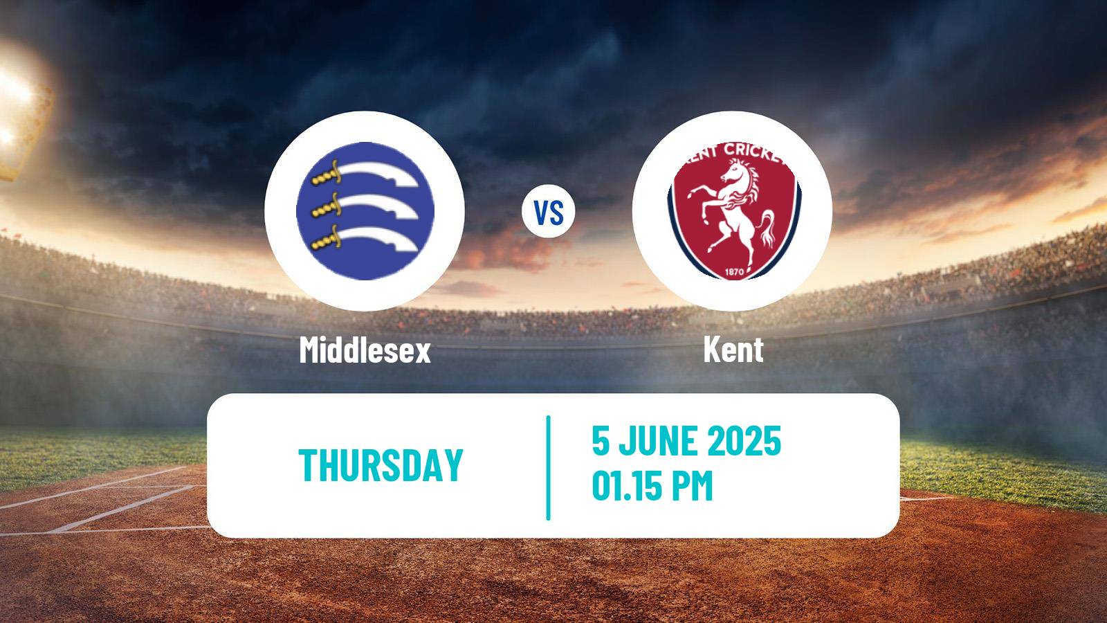 Cricket Vitality Blast Middlesex - Kent