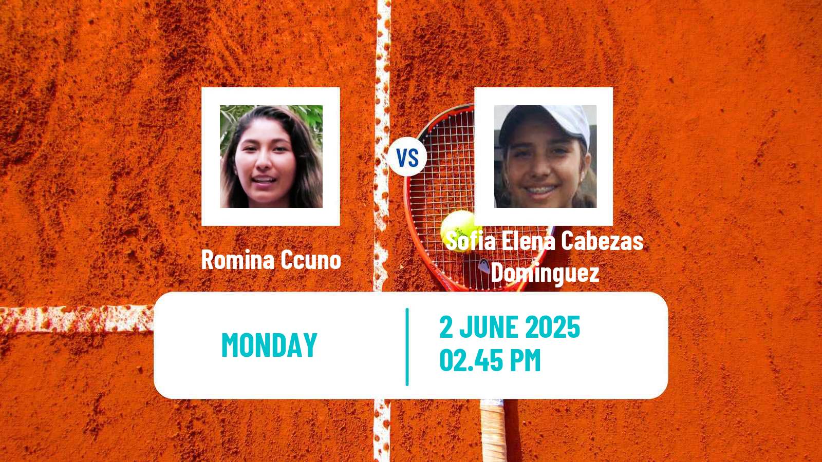 Tennis ITF W35 Santo Domingo 3 Women Romina Ccuno - Sofia Elena Cabezas Dominguez