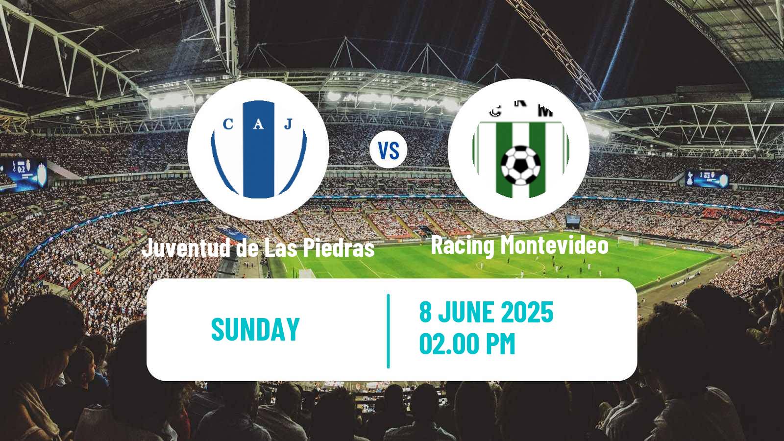 Soccer Uruguayan Primera Division Juventud de Las Piedras - Racing Montevideo
