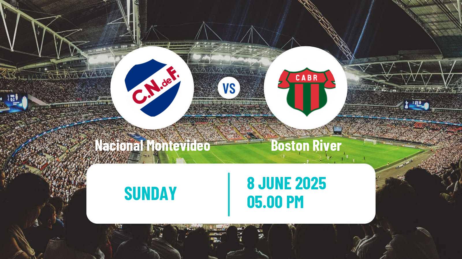 Soccer Uruguayan Primera Division Nacional Montevideo - Boston River