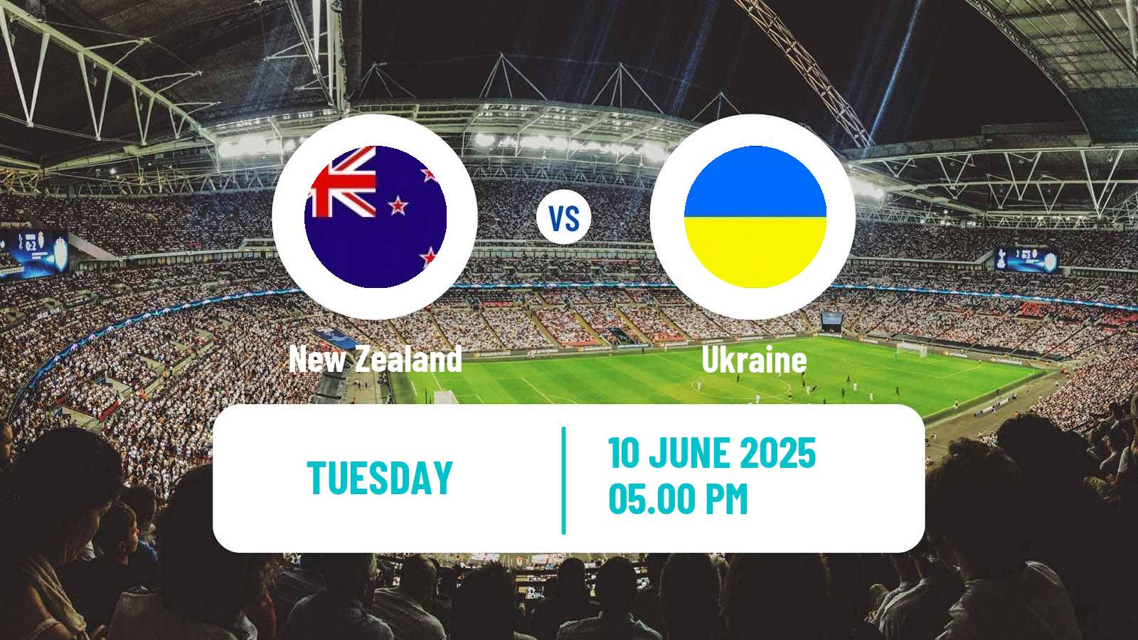 Soccer Friendly New Zealand - Ukraine