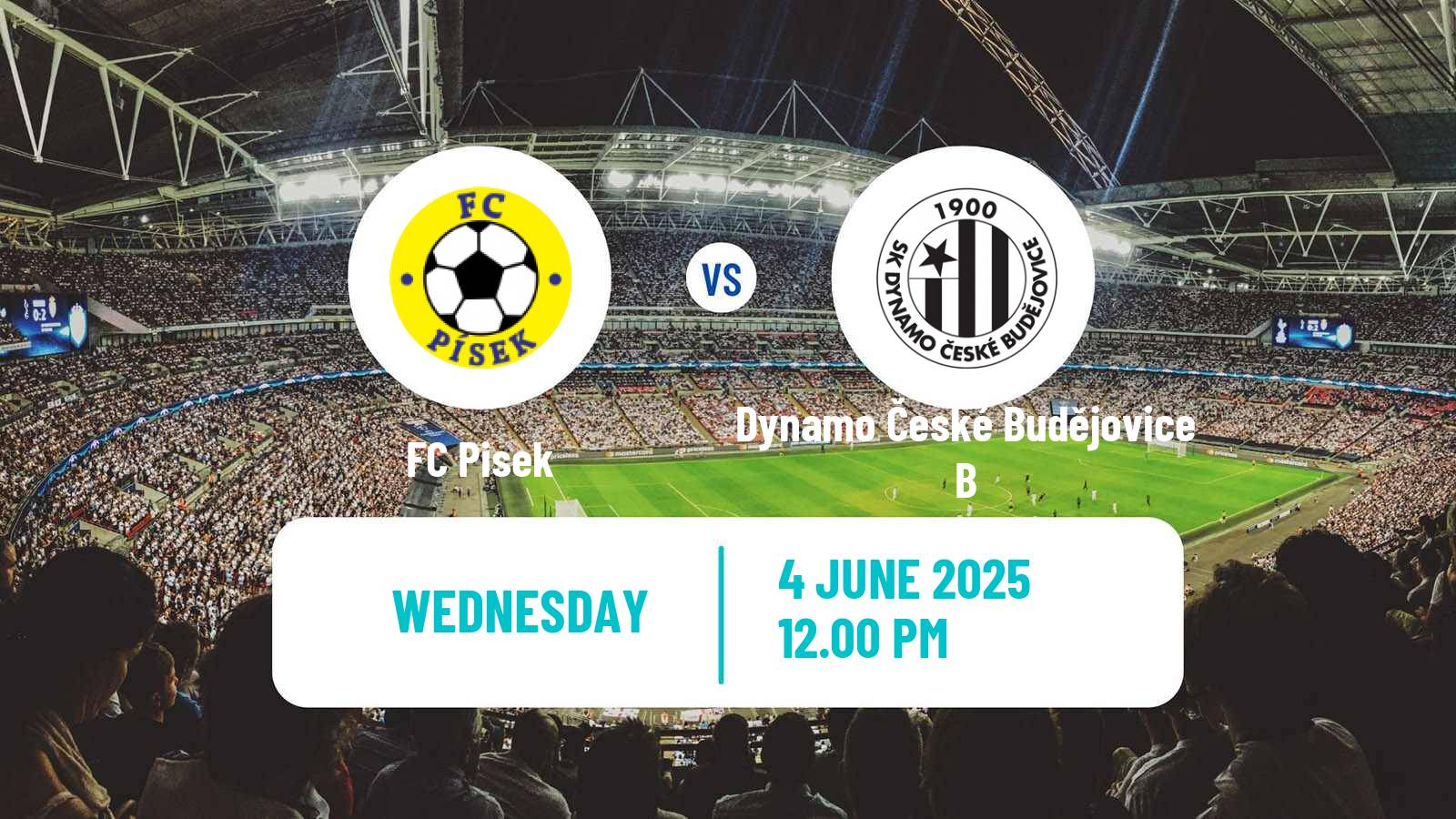 Soccer Czech CFL Group A Pisek - Dynamo České Budějovice B