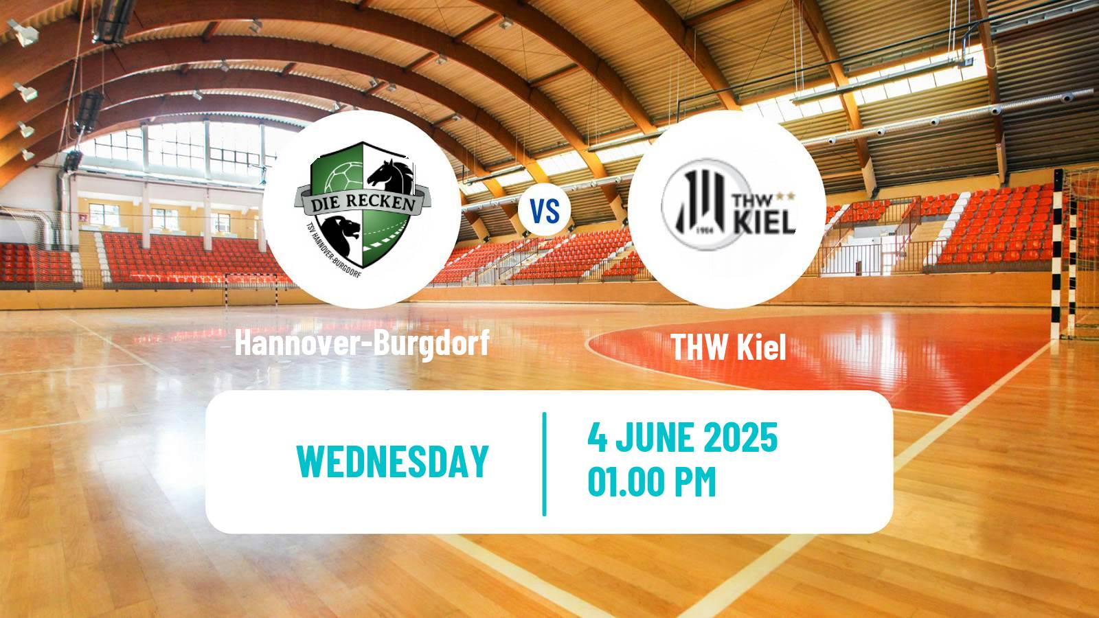 Handball German Bundesliga Handball Hannover-Burgdorf - THW Kiel