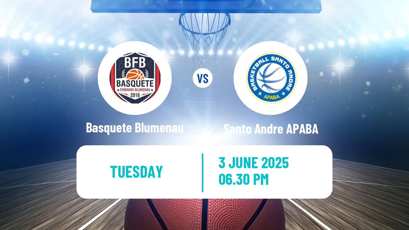 Basketball Brazilian LBF Women Basquete Blumenau - Santo Andre APABA