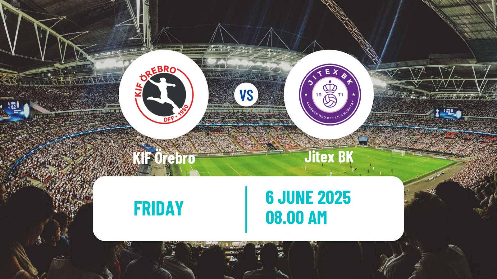 Soccer Swedish Elitettan Women Örebro - Jitex